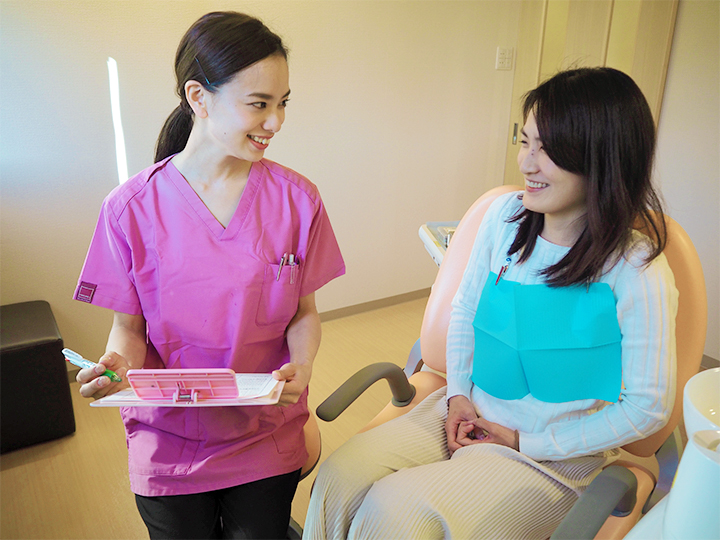 初診・問診・虫歯の検査・歯茎の検査・Ｘ線検査・応急処置・口腔検査の説明